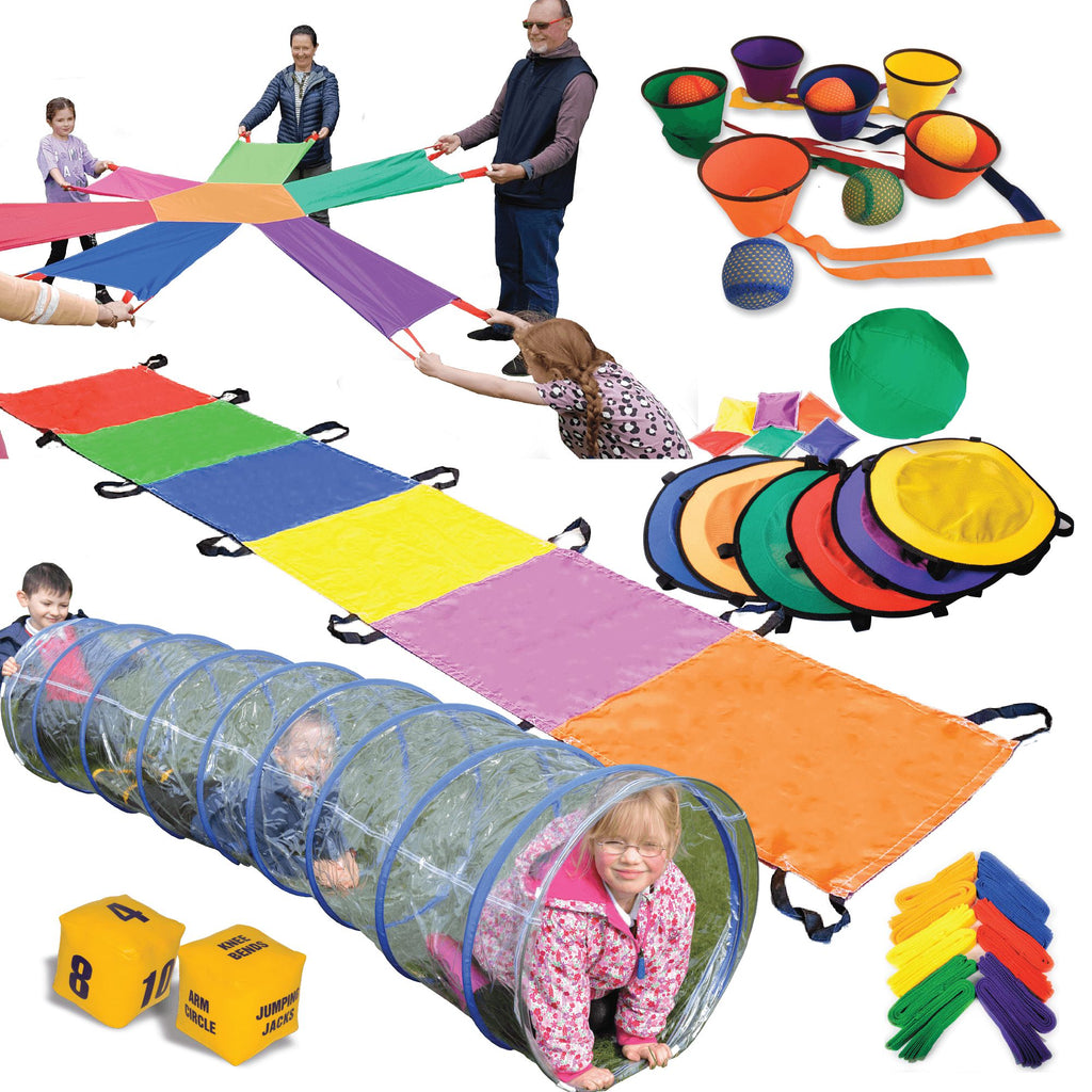 Gross Motor Skills Kit-Classroom Packs, EDUK8, Garden Game, Movement Breaks, Outdoor Classroom, Outdoor Play, Outdoor Toys & Games, Physical Development-Learning SPACE