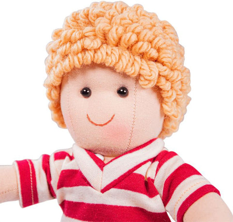 Harry Rag Doll-Baby Soft Toys, Bigjigs Toys, Dolls & Doll Houses, Gifts For 1 Year Olds, Gifts For 2-3 Years Old, Imaginative Play, Puppets & Theatres & Story Sets, Stock-Learning SPACE