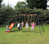 Hedstrom Europa: Double swing, glider and slide-Hedstrom, Outdoor Slides, Outdoor Swings, Seasons, Summer-Learning SPACE