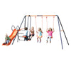 Hedstrom Europa: Double swing, glider and slide-Hedstrom, Outdoor Slides, Outdoor Swings, Seasons, Summer-Learning SPACE