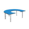 Height Adjustable Rainbow Range Table-Classroom Furniture, Classroom Table, Height Adjustable, Horseshoe, Metalliform, Table-Blue-Learning SPACE