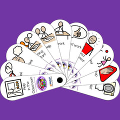 Help in the Classroom Fan-Back To School, Calmer Classrooms, communication, Communication Games & Aids, Deaf & Hard of Hearing, Fans & Visual Prompts, Helps With, Life Skills, Neuro Diversity, Planning And Daily Structure, Play Doctors, Primary Literacy, PSHE, Schedules & Routines, Seasons, Social Stories & Games & Social Skills, Stock-Learning SPACE