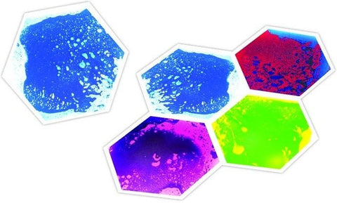 Hexagon Liquid Floor Tiles - Set of 4-AllSensory, Chill Out Area, Helps With, Learning Activity Kits, Lumina, Sensory Floor Tiles, Sensory Flooring, Sensory Processing Disorder, Sensory Seeking, Stock, Visual Sensory Toys-Learning SPACE