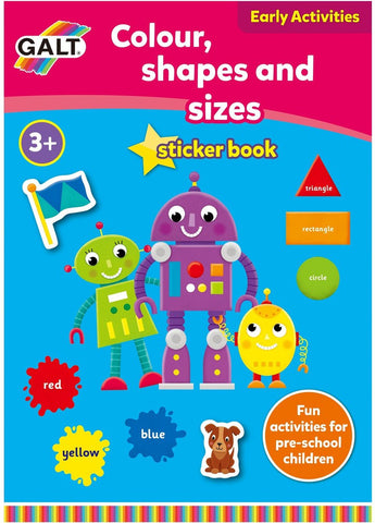 Home Learning Book - Colour, Shapes and Sizes-Counting Numbers & Colour, Early Years Books & Posters, Early Years Maths, Galt, Maths, Maths Worksheets & Test Papers, Primary Maths, Shape & Space & Measure, Stock-Learning SPACE