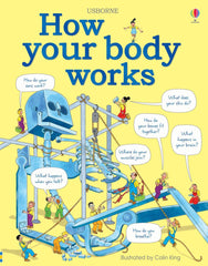 How Your Body Works Book-Calmer Classrooms, Helps With, Human Body, Life Skills, S.T.E.M, Specialised Books, Stock, Toilet Training, Usborne Books-Learning SPACE