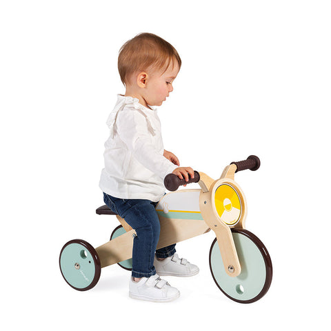 Janod Rocking Tricycle-Ride-ons Toys-AllSensory, Baby & Toddler Gifts, Baby Ride On's & Trikes, Early Years. Ride On's. Bikes. Trikes, Eco Friendly, Janod Toys, Ride & Scoot, Ride On's. Bikes & Trikes, Sensory Processing Disorder, Vestibular-Learning SPACE