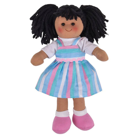 Kira Rag Doll 28cm-Baby Soft Toys, Bigjigs Toys, Comfort Toys, Dolls & Doll Houses, Gifts For 1 Year Olds, Gifts For 2-3 Years Old, Imaginative Play, Puppets & Theatres & Story Sets-Learning SPACE