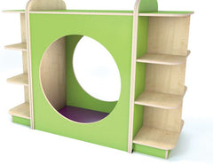 KubbyClass® Hideaway Nook-Early Education & Smart Toys-Nooks, Nooks dens & Reading Areas, Willowbrook-Lime-Violet-Learning SPACE