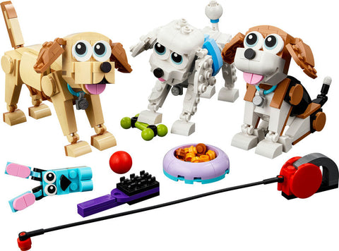 LEGO® Creator 3in1 Adorable Dogs-Building Blocks, Fine Motor Skills, Gifts for 8+, LEGO®-Learning SPACE
