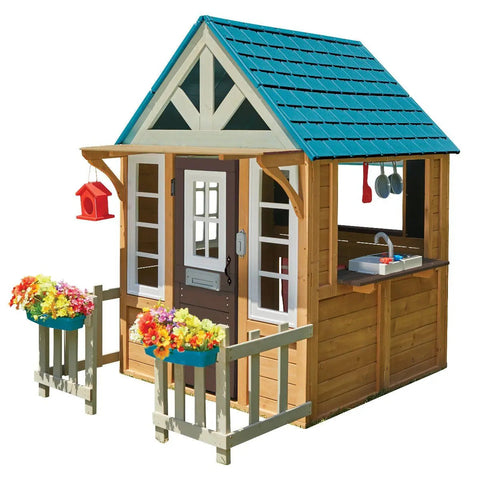 Lakeside Bungalow Playhouse-Imaginative Play, Kidkraft Toys, Kitchens & Shops & School, Play Houses, Playground Equipment, Playhouses, Wooden Toys-Learning SPACE