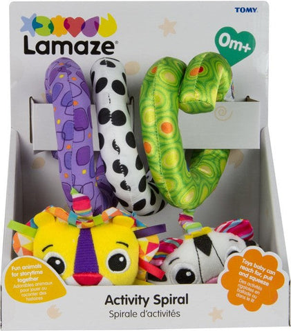 Lamaze Baby Pram Activity Spiral-AllSensory, Baby & Toddler Gifts, Baby Cause & Effect Toys, Baby Sensory Toys, Baby Soft Toys, Gifts for 0-3 Months, Gifts For 3-6 Months, Gifts For 6-12 Months Old, Lamaze Toys-Learning SPACE