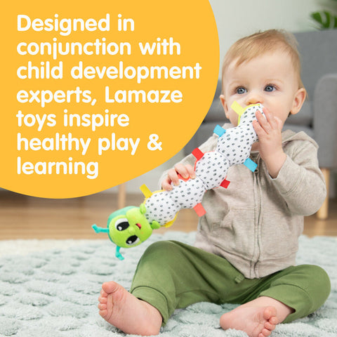 Lamaze Fidget Caterpillar-Baby Soft Toys, Baby Toys, Fidget, Gifts For 6-12 Months Old, Lamaze Toys-Learning SPACE