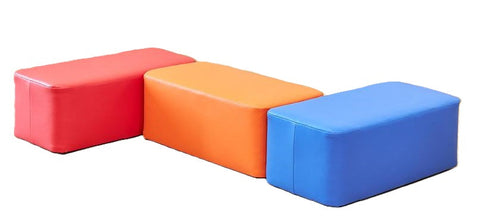 Large Foam Beam Seat-Padded Seating, Seating, Willowbrook-250mm (Early Years)-Set of 3-Learning SPACE