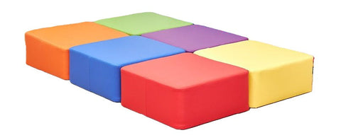 Large Square Foam Seat-Padded Seating, Seating, Willowbrook-250mm (Early Years)-Set of 6-Learning SPACE