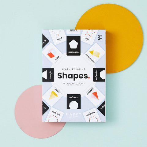 Learn Shapes Flashcards-Baby Maths, Early Years Maths, Happy Little Doers, Maths, Primary Maths, Primary Travel Games & Toys, Shape & Space & Measure-Learning SPACE
