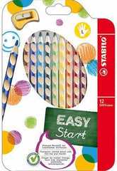 Left Handed Colouring Pencils - Stabilo Easy Colours Easy Start Pack of 12-Back To School, Dyslexia, Handwriting, Learning Difficulties, Left Handed, Neuro Diversity, Nurture Room, Primary Literacy, Seasons, Stationery, Stock-Learning SPACE