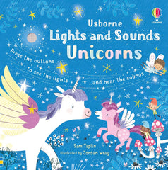 Lights and Sounds Unicorns Book-Baby Books & Posters, Dinosaurs. Castles & Pirates, Early Reading Books, Gifts For 6-12 Months Old, Imaginative Play, Sound, Sound Books, Usborne Books-Learning SPACE