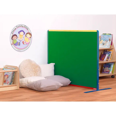 Little Rainbows Freestanding Junior Partition-Dividers-1200mm(w)x900mm(h)-Green-Learning SPACE