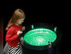 Lumina Bubble Table Round-Novelty Lighting-AllSensory, Bubble Tubes, Chill Out Area, Helps With, Lumina, Sensory Light Up Toys, Sensory Room Furniture, Sensory Seeking, Stock, Visual Sensory Toys-Learning SPACE