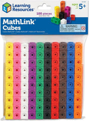 MathLink Cubes (Set of 100)-Addition & Subtraction, Counting Numbers & Colour, Early Years Maths, Learning Resources, Maths, Multiplication & Division, Primary Maths, Stacking Toys & Sorting Toys, Stock, Tactile Toys & Books-Learning SPACE