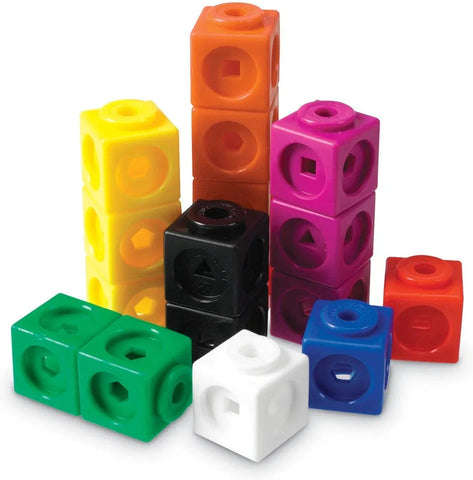 MathLink Cubes (Set of 100)-Addition & Subtraction, Counting Numbers & Colour, Early Years Maths, Learning Resources, Maths, Multiplication & Division, Primary Maths, Stacking Toys & Sorting Toys, Stock, Tactile Toys & Books-Learning SPACE