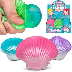 Mermaid Squeeze and Reveal Shell-Fidget, Pocket money, Stock, Tobar Toys-Learning SPACE