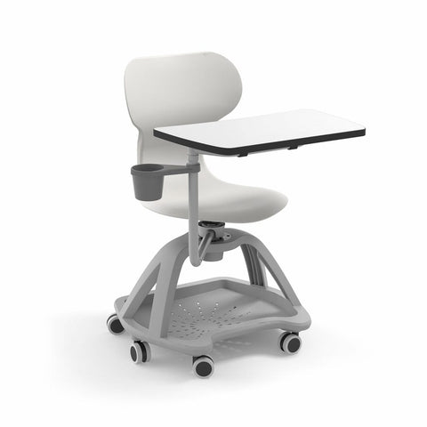 Mia Student Chair with Table-Dyslexia, Learning Difficulties, Movement Chairs & Accessories, Neuro Diversity, Seating-White-Learning SPACE