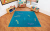 Mindfulness 2x2m Carpet-Calmer Classrooms, Helps With, Kit For Kids, Mats & Rugs, Mindfulness, Plain Carpet, Rugs, Square-Learning SPACE