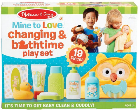 Mine to Love Changing & Bathtime Play Set-Dolls & Doll Houses, Gifts For 1 Year Olds, Gifts For 2-3 Years Old, Imaginative Play, Pretend play, Stock-Learning SPACE