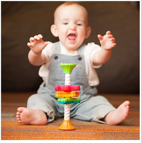 Mini Spinny baby toy-Baby Bath. Water & Sand Toys, Baby Cause & Effect Toys, Down Syndrome, Fat Brain Toys, Fidget, Gifts for 0-3 Months, Gifts For 1 Year Olds, Stock, Strength & Co-Ordination, Water & Sand Toys-Learning SPACE