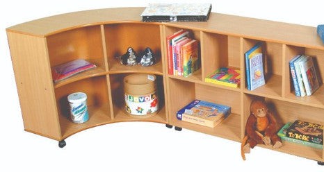 Mobile Large Storage Unit Beech-Bookcases, Reading Area, Storage, Trolleys-Learning SPACE