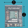 My Calendar - Grey Cloth-Fiesta Crafts, Schedules & Routines-Learning SPACE