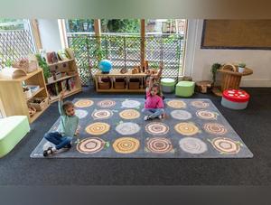 Natural World™ Tree Stump Placement 3x2m Carpet-Carpets, Mats & Rugs-Kit For Kids, Mats & Rugs, Nature Sensory Room, Neutral Colour, Placement Carpets, Rectangular, Rugs, World & Nature-Learning SPACE