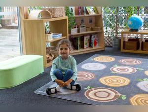 Natural World™ Tree Stump Placement 3x2m Carpet-Carpets, Mats & Rugs-Kit For Kids, Mats & Rugs, Nature Sensory Room, Neutral Colour, Placement Carpets, Rectangular, Rugs, World & Nature-Learning SPACE