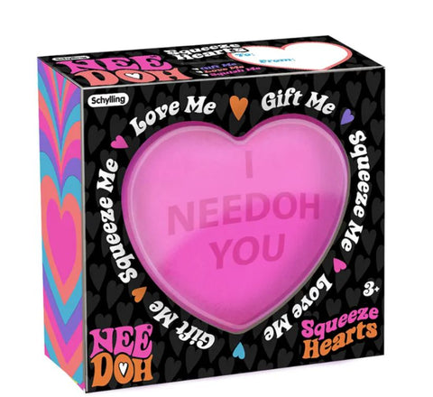 Needoh Squeeze Heart Fidget Squish Toy-Featured, Fidget, Needoh, Squishing Fidget, Stress Relief-Learning SPACE