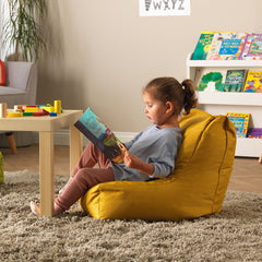Nursery Smile Chair - Mustard-Bean Bags, Bean Bags & Cushions, Eden Learning Spaces, Sensory Room Furniture, Stock-Learning SPACE
