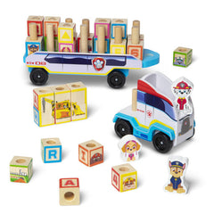 PAW Patrol Wooden ABC Block Truck-Building Blocks, Cars & Transport, Imaginative Play, Paw Patrol, Sound. Peg & Inset Puzzles, Stacking Toys & Sorting Toys-Learning SPACE