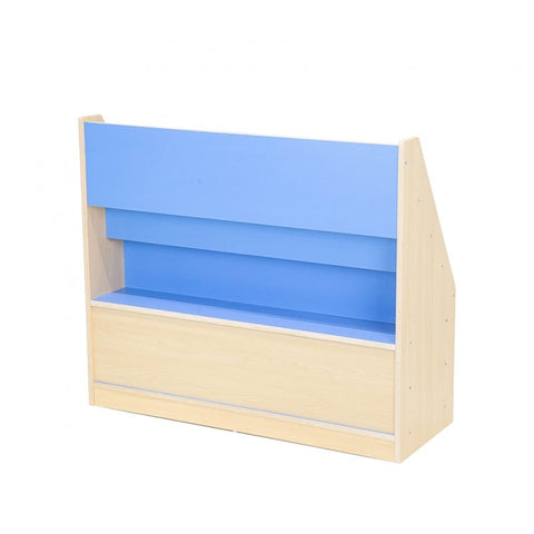 Pastel Blue Book Storage unit-Bookcases, Calmer Classrooms, Classroom Displays, Helps With, Reading Area, Storage-Learning SPACE