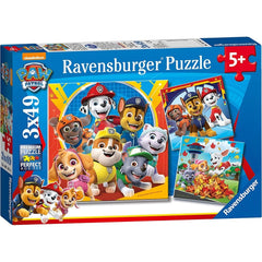 Paw Patrol 3 x 49 Piece Jigsaw Puzzle-13-99 Piece Jigsaw, Gifts for 5-7 Years Old, Paw Patrol, Ravensburger Jigsaws-Learning SPACE