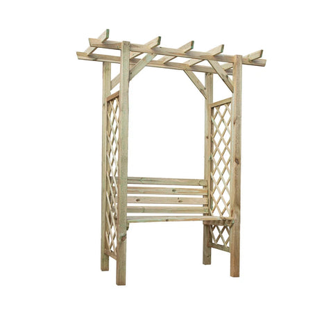 Pergola Arbour Seat-Children's Wooden Seating, Forest School & Outdoor Garden Equipment, Mercia Garden Products, Pollination Grant, Seating, Sensory Garden-Learning SPACE