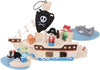 Pirate Ship Mini Playset-Bigjigs Toys, Dinosaurs. Castles & Pirates, Gifts For 3-5 Years Old, Imaginative Play, Stock, Wooden Toys-Learning SPACE