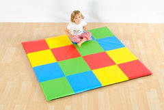 Play Mat - Patchwork Colour Squares (1.47M Sq)-Additional Need, AllSensory, Baby Sensory Toys, Down Syndrome, Gross Motor and Balance Skills, Helps With, Mats, Mats & Rugs, Multi-Colour, Playmats & Baby Gyms, Square, Stock-Learning SPACE