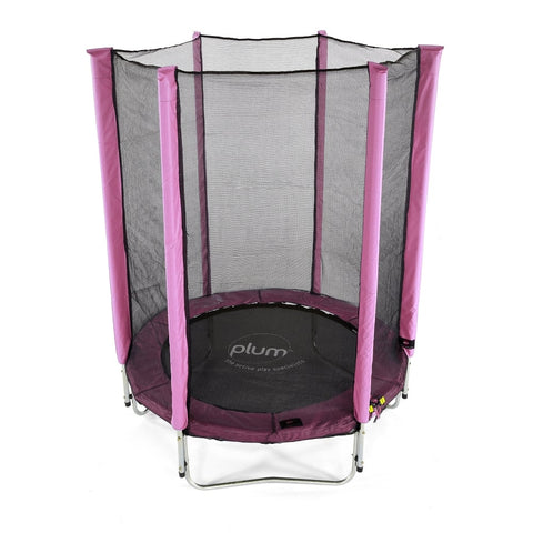 Plum® 4.5ft Junior Trampoline & Enclosure-ADD/ADHD, Neuro Diversity, Plum Play, Trampolines-Pink-Learning SPACE