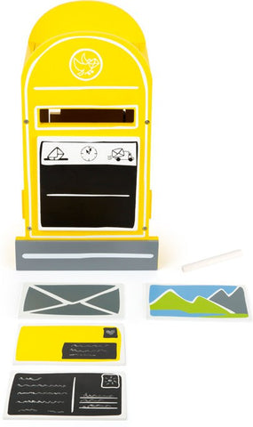 Postbox With Accessories-Additional Need, Baby Wooden Toys, Fine Motor Skills, Gifts For 2-3 Years Old, Helps With, Imaginative Play, Kitchens & Shops & School, Pretend play, Small Foot Wooden Toys, Stacking Toys & Sorting Toys, Stock, Wooden Toys-Learning SPACE