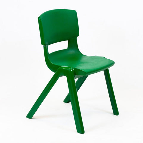 Postura+ One Piece Chair (Ages 11-13)-Classroom Chairs, Modular Seating, Seating-Forest Green-Learning SPACE