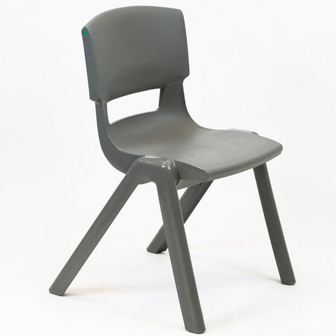 Postura+ One Piece Chair (Ages 11-13)-Classroom Chairs, Modular Seating, Seating-Iron Grey-Learning SPACE
