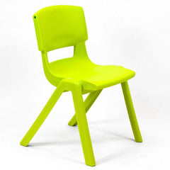 Postura+ One Piece Chair (Ages 11-13)-Classroom Chairs, Modular Seating, Seating-Lime Zest-Learning SPACE