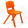 Postura+ One Piece Chair (Ages 11-13)-Classroom Chairs, Modular Seating, Seating-Tangerine Fizz-Learning SPACE