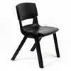 Postura+ One Piece Chair (Ages 14-18)-Classroom Chairs, Modular Seating, Seating-Jet Black (100% recycled)-Learning SPACE