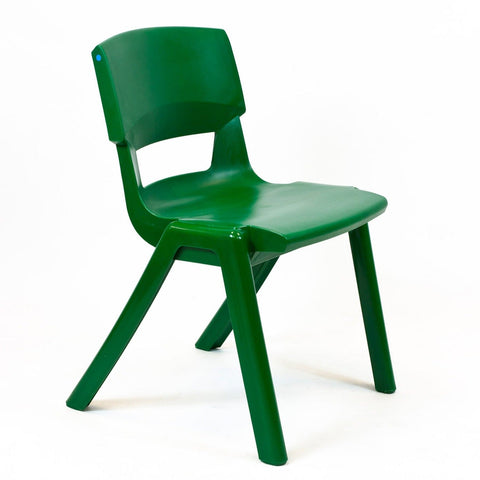 Postura+ One Piece Chair (Ages 14-18)-Classroom Chairs, Modular Seating, Seating-Forest Green-Learning SPACE